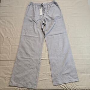 Pretty Garbage Lightweight Striped Summer Pants Lounge Pants Drawstring Waist M